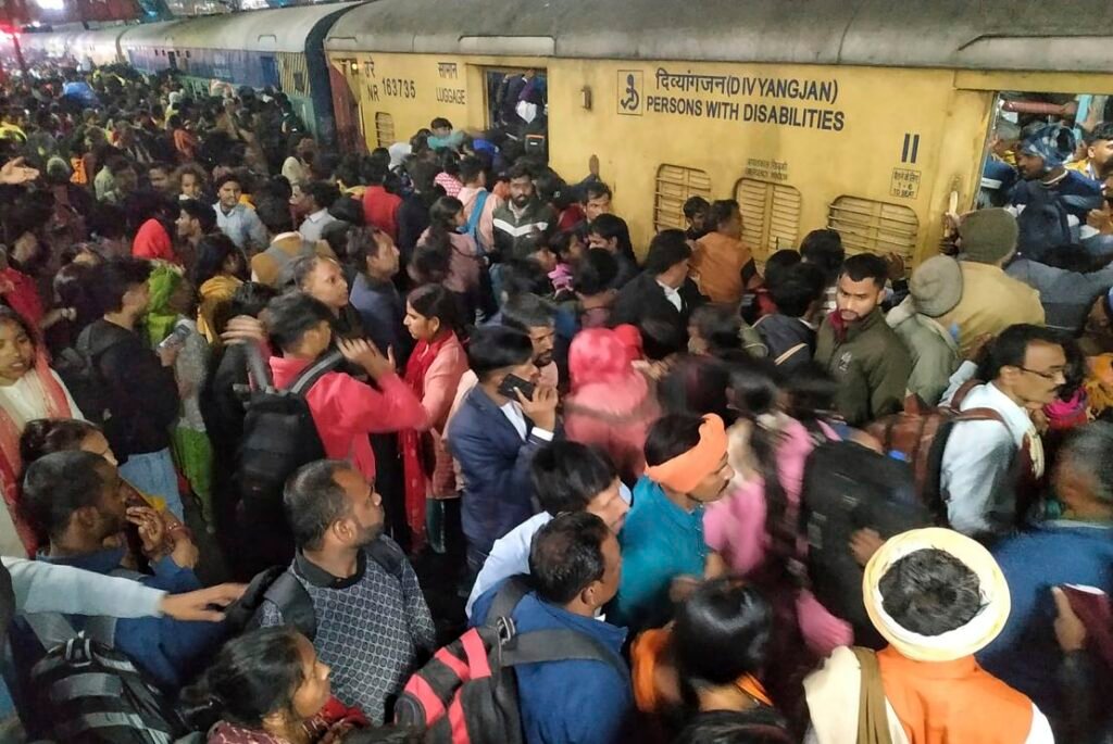 Crowd at Railway Station